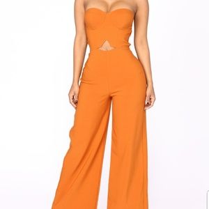 Plus orange jumpsuit